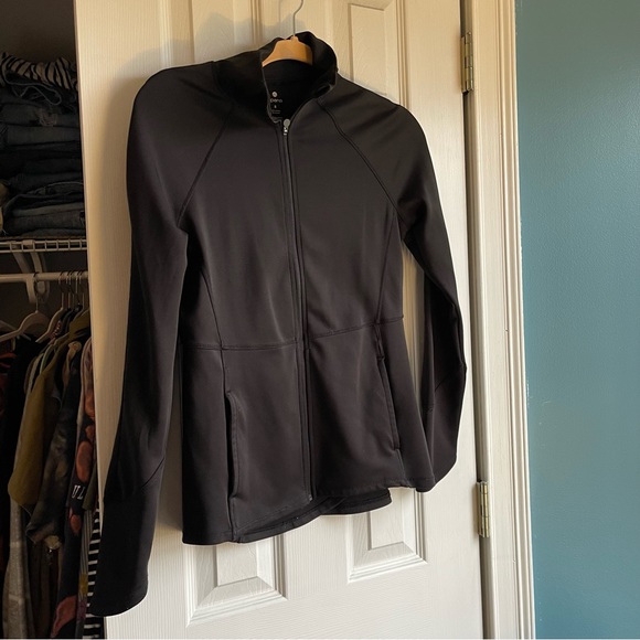 Apana Jackets & Coats Apana Black Zip Up Athletic Yoga Pilates Jacket Poshmark